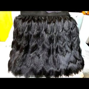 Feather-like Fringe Skirt - NWT - Sz M